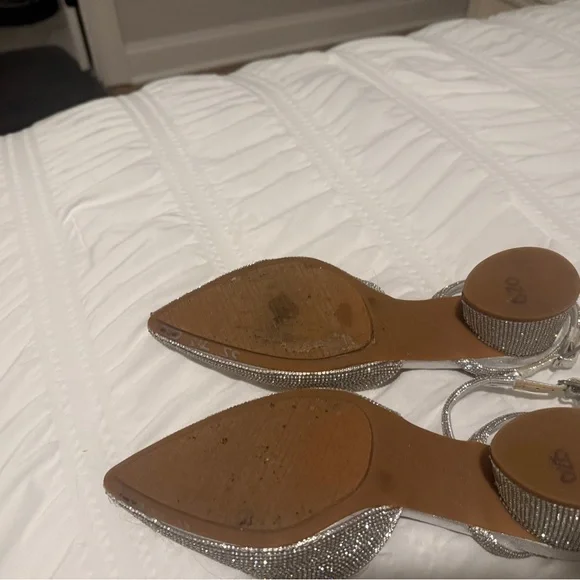 Alex Marie Silver Glitter Heeled Shoes 7.5 - Picture 5 of 8